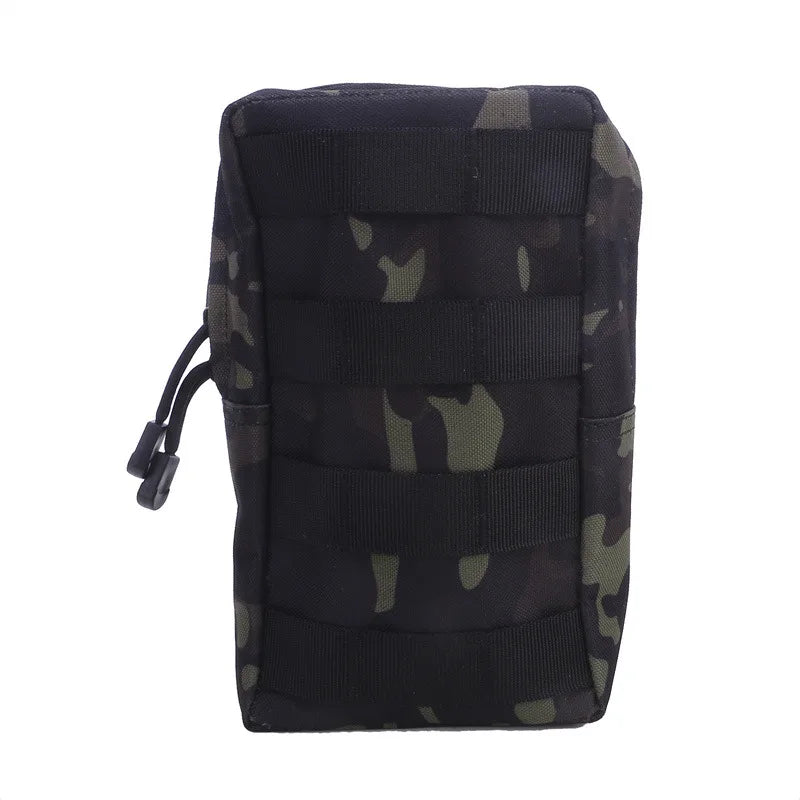 600D Oxford Outdoor Military Tactical Bag EDC Molle Tool Zipper Waist Accessories Durable Belt Comouflage Pouch Hunting Airsoft