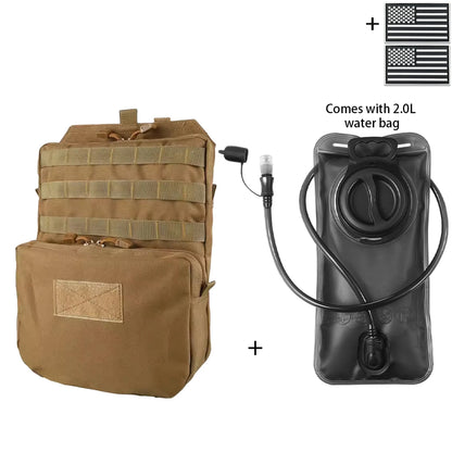 Outdoor Hunting Water Bag Set 2L Large Capacity Drinking Water Bag Portable Water Storage Bag for Hiking and Cycling