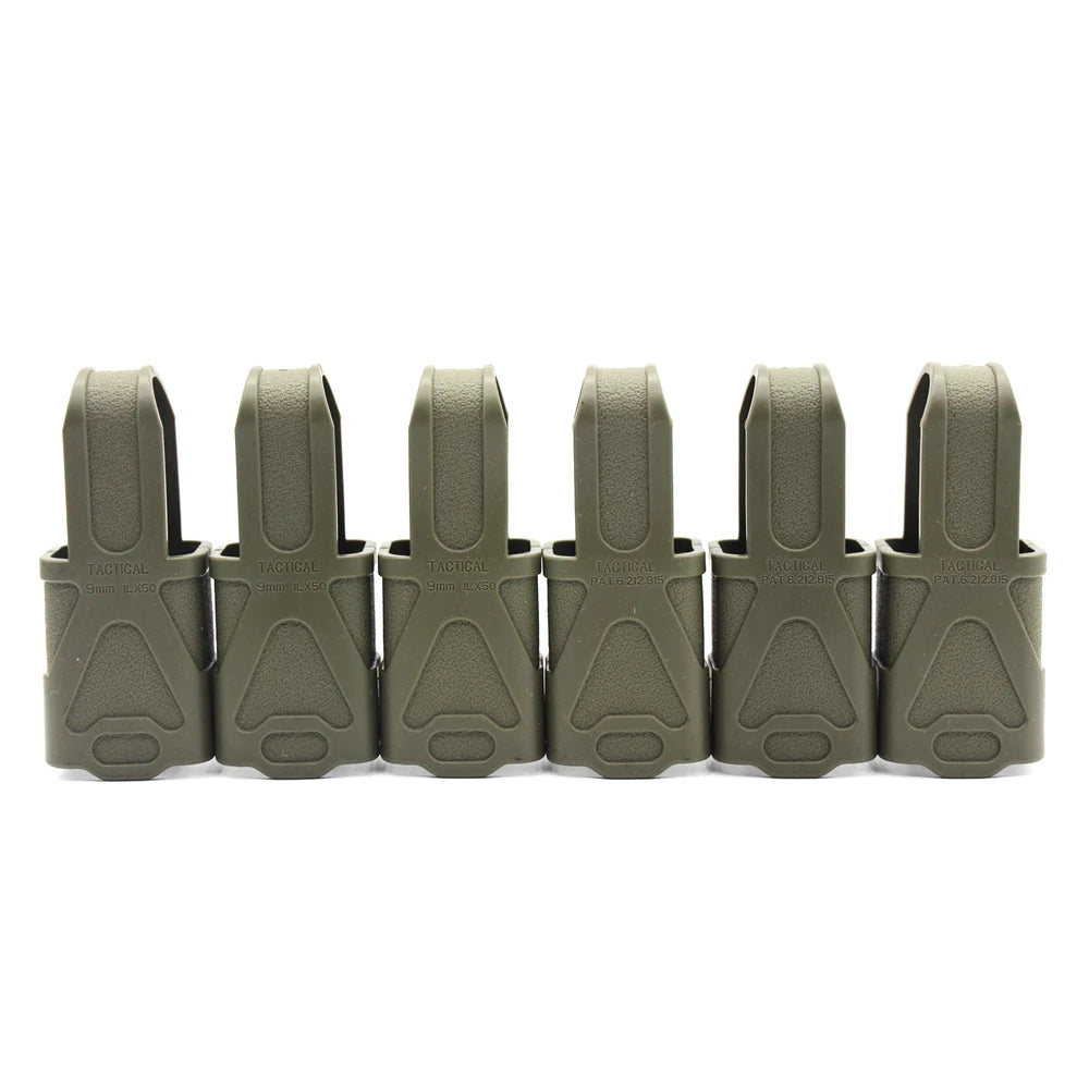6/10PCS Tactical 9mm Magazine Pouch Rubber Holster Universal Pistol Mag Sleeve Cover for G17 19 Beretta M9 SIG P226