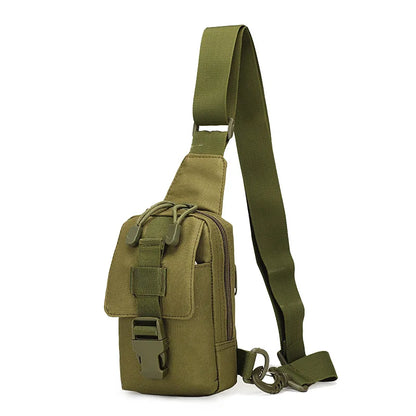 Outdoor Small Anti-theft Camouflage Chest Bag Hiking Crossbody Bag Nylon Hunting Fishing Camping Cycking Shoulder Bag