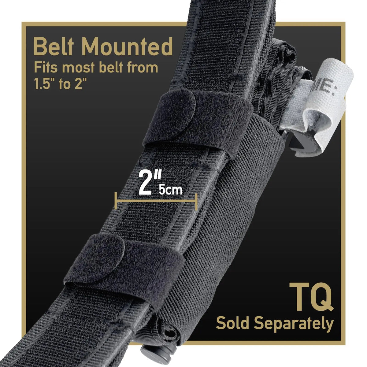 Tourniquet Holder TQ Sleeve Pouch - Elastic MOLLE Hook and Loop Tourniquet Strap for Duty Belt