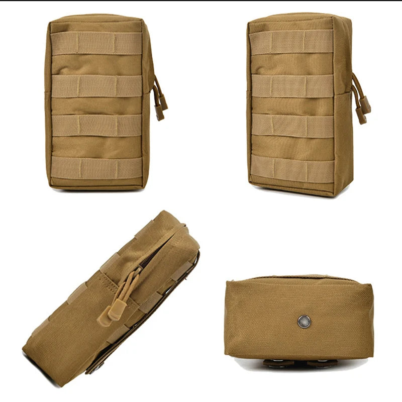 Outdoor Molle Pouch EDC Tool Bag Waterproof Nylon Multi Purpose Small Pack Universal Hunting Camping Bag Outdoor Equip