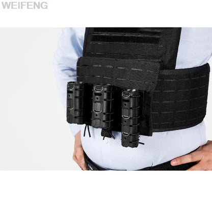Tactical Baton Pouch Holster 360 Rotatable Molle Belt Clip Universal Quick-Draw Baton Electroshock Holder