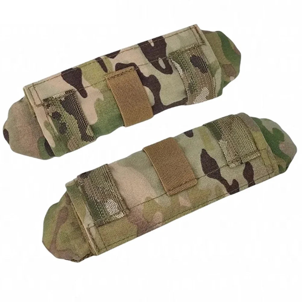 2Pcs Tactical  Vest Strap Shoulder Pad Shoulder Comfort Cushion Mesh Padded Molle Web 1000D Nylon