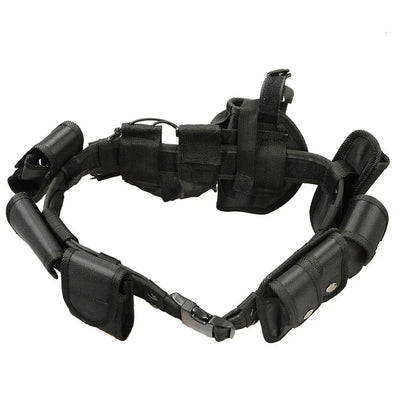 %#Outdoor Hunting Waist Belt Training Duty Security Equipment Ten piece Set Accessories Belt, Multi functional Nylon Belt