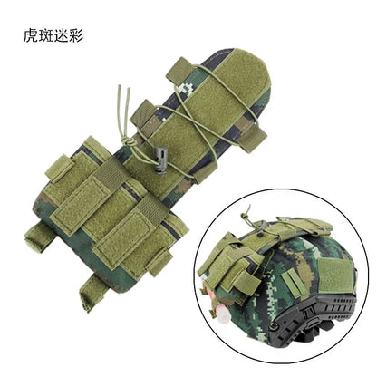 MK2 Tactical Helmet Counterweight Battery Pouch, Fast Helmet Battery Pack Accessories for Airsoft Hunting Outdoor Sports