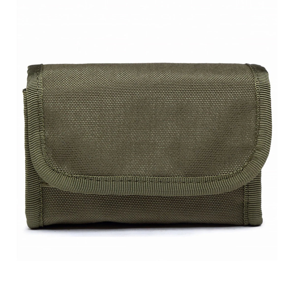 Multi functional accessory bag with fixed elastic band inside, flip cover design, snap fastener for more secure fixation