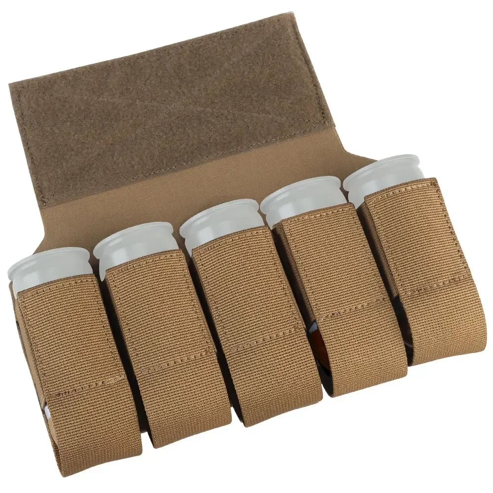 Airsoft M203 Grenade Sub Pouch 5 Round 40MM Banger Hanger Chest Rig Abdominal Tactical Vest Plate Carrier Accessories