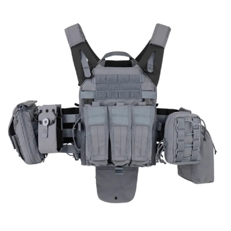 Urban Gray JPC2.0 Lightweight Tactical Vest With Various Accessories
