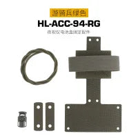 Tactical NVG Battery Box Mounting Kit Helmet Accessory Secure Fixation Holder for Night Vision Goggles Battery Storage Gear