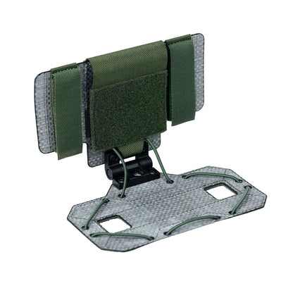 BOOIU MOLLE Foldable Navigation Board Airsoft Mobile Phone Holder Mount Airsoft Hunting  Tactical Vest Chest Outdoor Gear