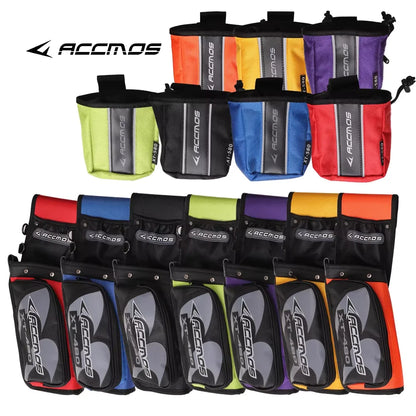 ACCMOS Archery Reverse Arrow Quiver And Arrow Release Hold Pounch bag for Shooting Hunting Durable for Outdoor Activities