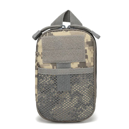 600D Nylon Tactical Bag Outdoor Molle Waist Fanny Pack Mobile Phone Pouch Belt Waist Bag EDC Gear Bag Gadget Purse