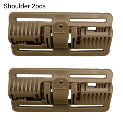 Tactical 2pcs Tactical Vest Quick Release Buckle Slider Strip Module Strip Buckle