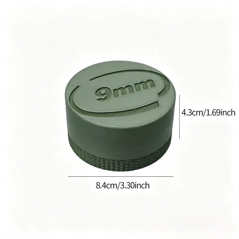 9MM Bullet Storage Box, 25 Rounds of Ammunition Storage Box Storage Box, Portable Screw Lid Design, Small Pocket Size Ideal Gift