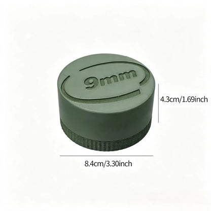 9MM Bullet Storage Box, 25 Rounds of Ammunition Storage Box Storage Box, Portable Screw Lid Design, Small Pocket Size Ideal Gift