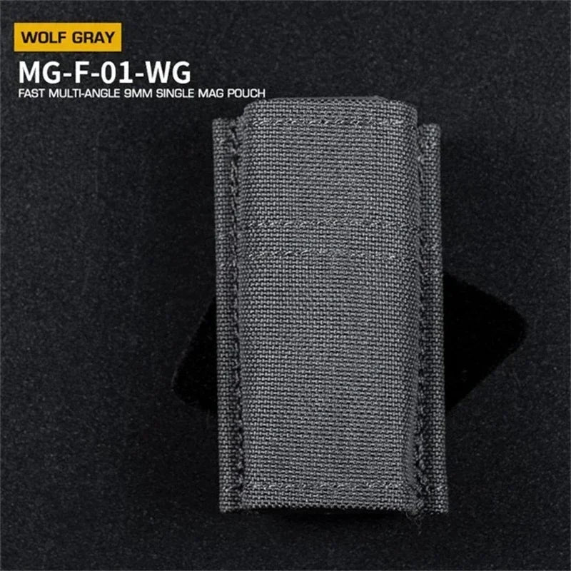 ERQYGRA Tactical Molle FAST Multi-Angle 9mm Single Mag Pouch System Accessories Waist Bag Holster Outdoors Hunting New Equipment