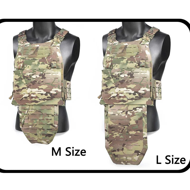 DMGear Tactical Pleated  Vest Crotch Groin Protection Gear Accessory Airsoft War Men Molle Body Armor Bag Equipment