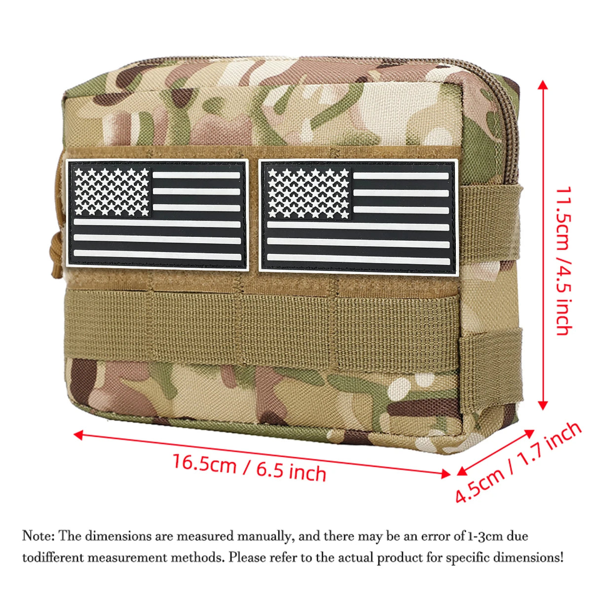 Multi functional hunting accessory bag MOLLE system vest sub bag outdoor EDC storage small bag camouflage tool kit