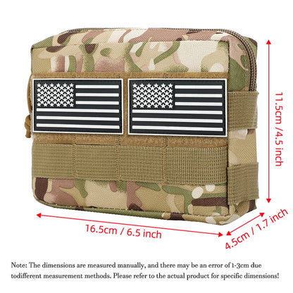 Multi functional hunting accessory bag MOLLE system vest sub bag outdoor EDC storage small bag camouflage tool kit