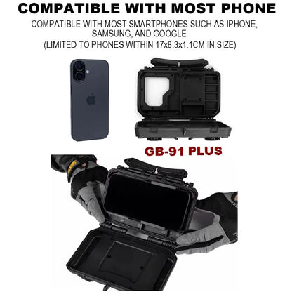 Tactical MOLLE Mobile Phone Box V2 Hunting Vest Navigation Board Instant Equipment Case for CS Airsoft Paintball War Games