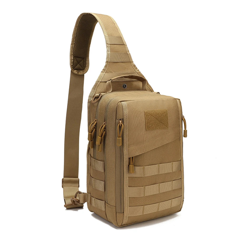 Tactical Sling Backpack Concealed Carry Gun Holster Pistol Bag Molle EDC Crossbody Bag for Outdoor Camping Travel Hiking