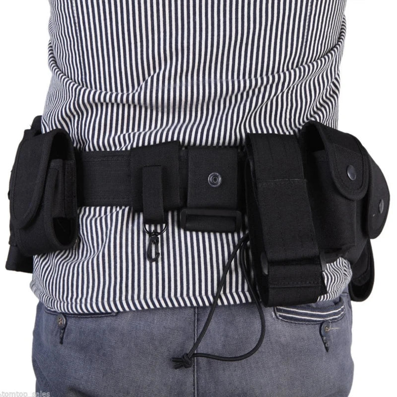 %#Outdoor Hunting Waist Belt Training Duty Security Equipment Ten piece Set Accessories Belt, Multi functional Nylon Belt