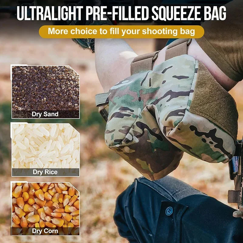 Durable Tactical Shooting Rest Bag Bench Target Stand Large Size Sand Bag for Hunting Photography CS Adjustable Support Sandbag