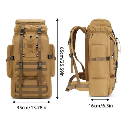 Large Camping Backpack Travel Luggage Bag 80L Men Hiking Climbing Mountaineering Shoulder Pack Molle Outdoor Tactical Rucksack