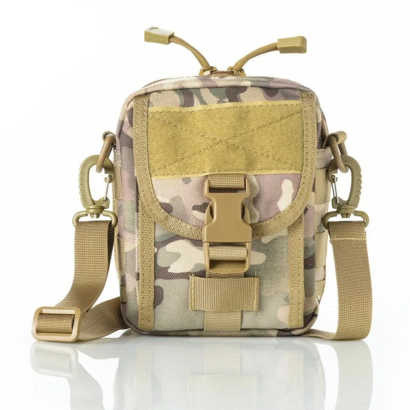 Outdoor sports backpack durable nylon shoulder messenger bag leisure men and women travel multifunctional handbag