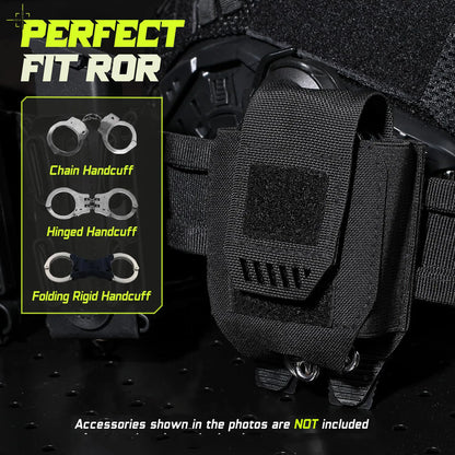Tactical Molle Handcuffs Pouch Universal Handcuff Holster Duty Belt Vest Law Enforcement Outdoor Hunting Belt Pouch Bag