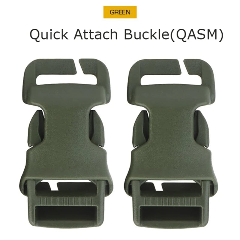 2pcs/set Tactical Vest Belt QASM Quick Attach Buckle/SRB Side Release Buckle/G Hooks Modular Vest Accessories