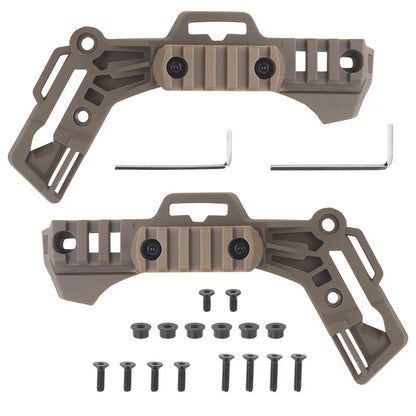 2Pcs Wendy 3.0 Camping Helmet Rail Side Guide Rail Team M-LOK Helmet Mount Rail Outdoor Airsoft FAST Helmet Accessories