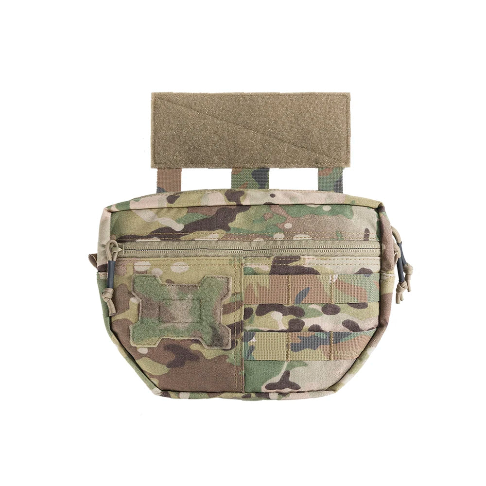 Double Layer Outdoor EDC Pack Men Tactical Molle Waist Pouch Nylon Vest Hang Pouch Fanny Pack Camping Hunting Accessories Bags