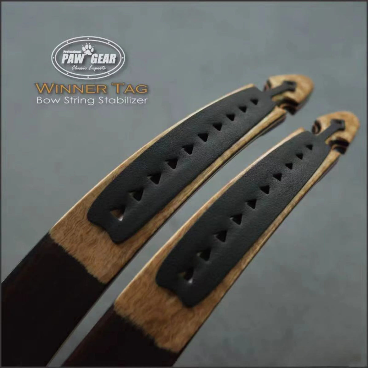Recurve Bow Limb Dampeners for Hunting - Kangaroo Leather Limb Dampeners to Reduce Noise & Vibration (Pair)