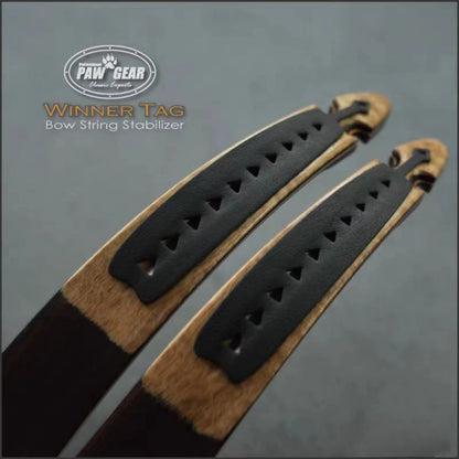 Recurve Bow Limb Dampeners for Hunting - Kangaroo Leather Limb Dampeners to Reduce Noise & Vibration (Pair)