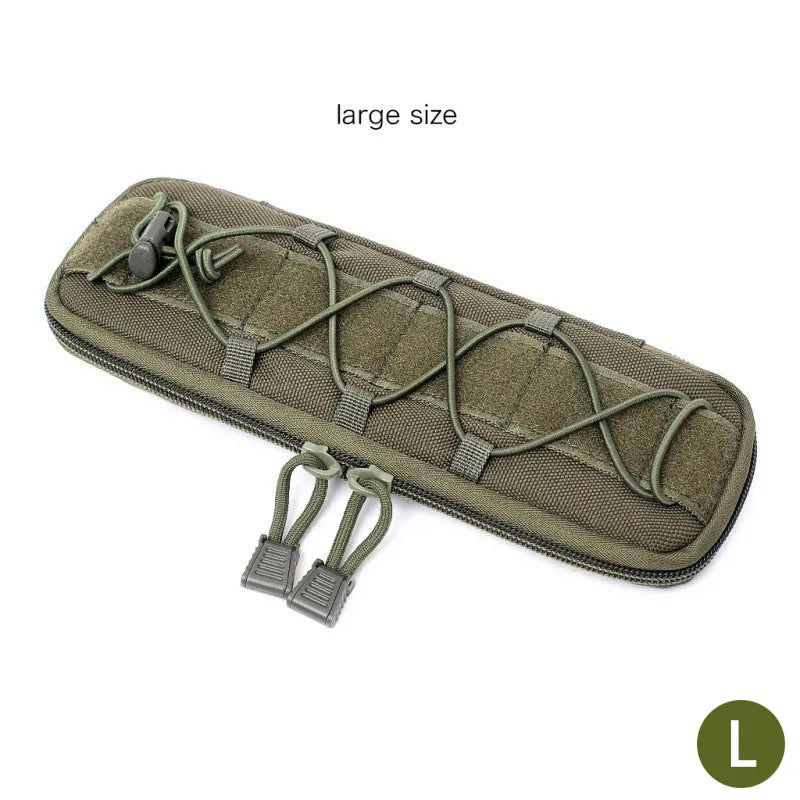 Tactical Molle Knives Pouch EDC Knife Holder Bag Pocket Nylon Outdoor Hunting Camping Flashlight Holster Small Waist Bag