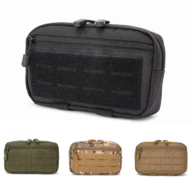 Tactical MOLLE Pouch EDC Utility Bag First Aid Kit Holder Outdoor Sports Waist Pack for Hunting Camping Emergency Gear