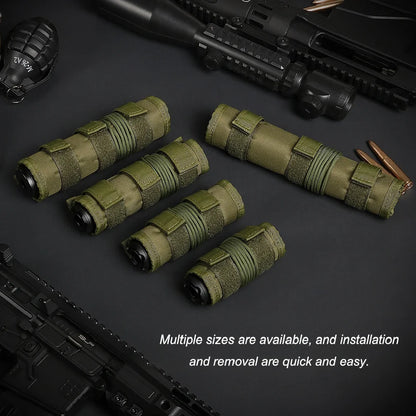 6 Inch Tactical Suppressor Protective Case 4/5/7/9 Inch Heat  Suppressor Burn Proof Microfiber for Hunting Shooting Accessories