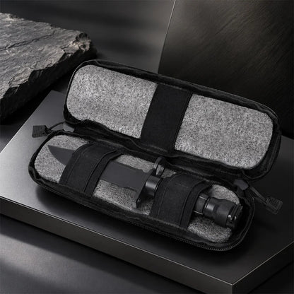 Outdoor Tactical Molle Knife Pouch EDC Tool Knives Holder Hunting Accessories Outdoor Sports Hiking Camping Flashlight Bag