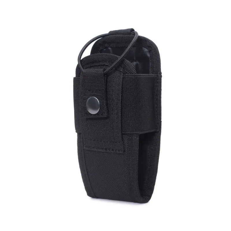 Tactical walkie talkie bag holder pocket portable accessory bag outdoor Oxford Molle wireless bag hunting sports waist bag walkie talkie leather case