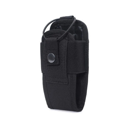 Tactical walkie talkie bag holder pocket portable accessory bag outdoor Oxford Molle wireless bag hunting sports waist bag walkie talkie leather case