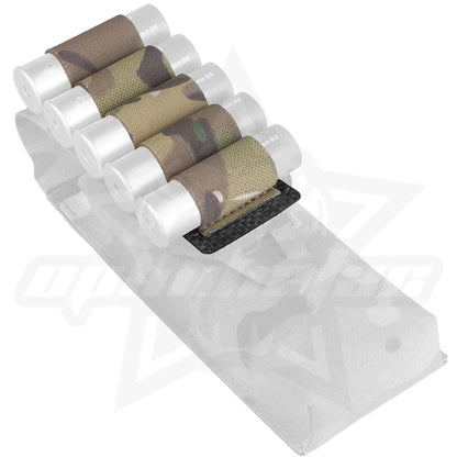 OPHIDIAN 5 Rounds 12 Gauge Shotgun Ammo Bag Hanging Molle Shotgun Rack Bullet Barrel Hunting Accessories