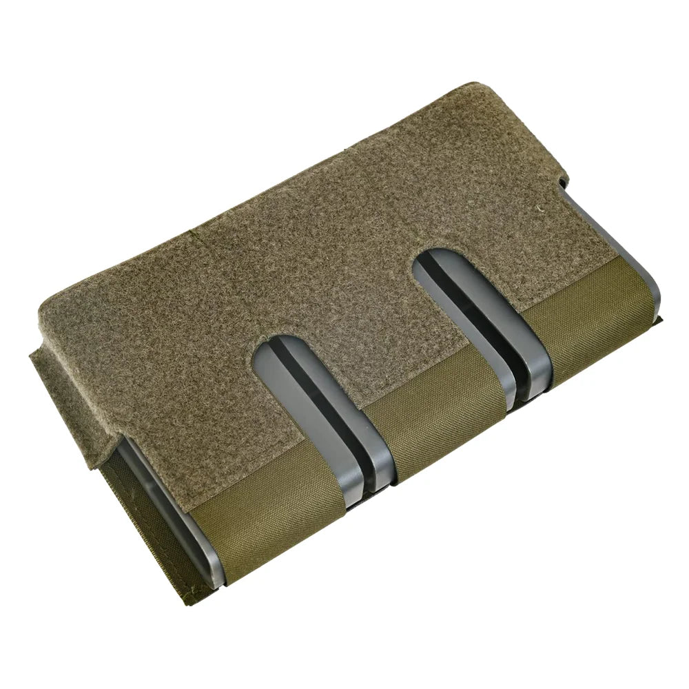 KTS Triple 556 Magazine Pouch Built-In Clips Fast Retrieving M14 M16 AR15 MAG Front Flap Rifle FCSK Plate Carrier Hunting Vest