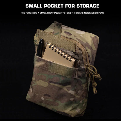 Tactical Vest Waist Plate Carrier Pouch Multi-functional Molle Storage Bag Hunting Map Navigation Pouches Airsoft Ammunition Fir