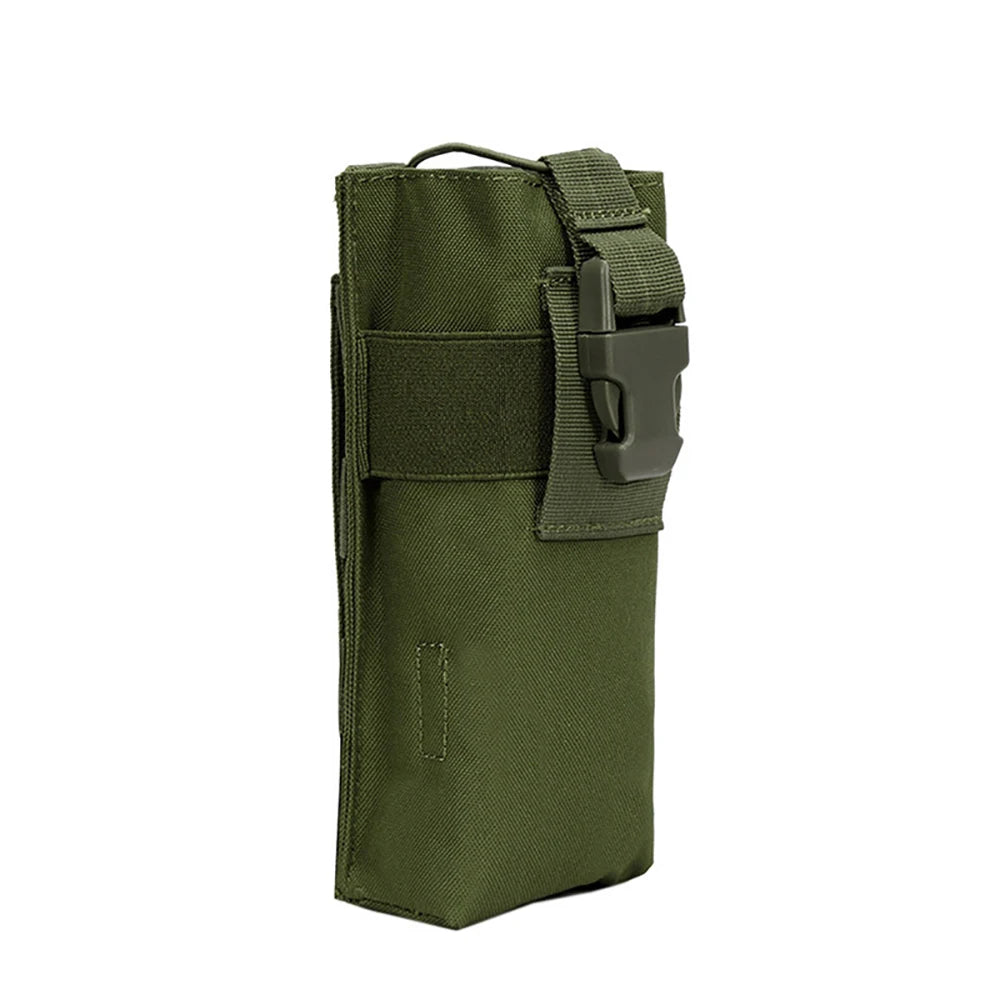 Tactical Molle Radio Walkie Talkie Pouch Water Bottle 600D Nylon Kettle Cover Hunting Waist Pouch Outdoor Hiking Camping Holder