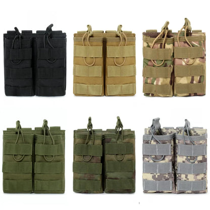 MOLLE M4 M16 Double Magazine Pouch Open Top Hunting Accessories EDC Waist Bag AR AK Rifle Mag Holder Vest Pouches