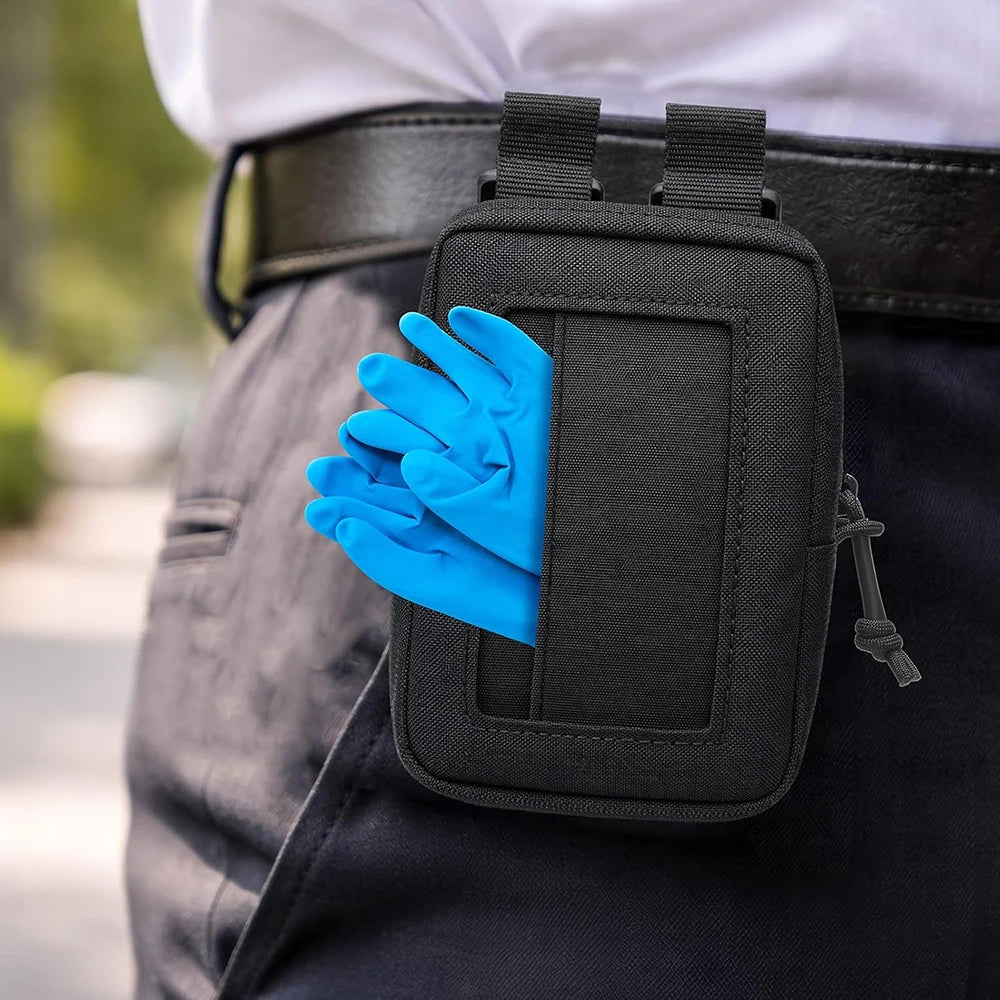 Disposable Glove Pouch Nylon Duty Belt Gloves Holder Outdoor Waist Belt Vest Accessory Pouch Tactical Hunting Bags Accessories