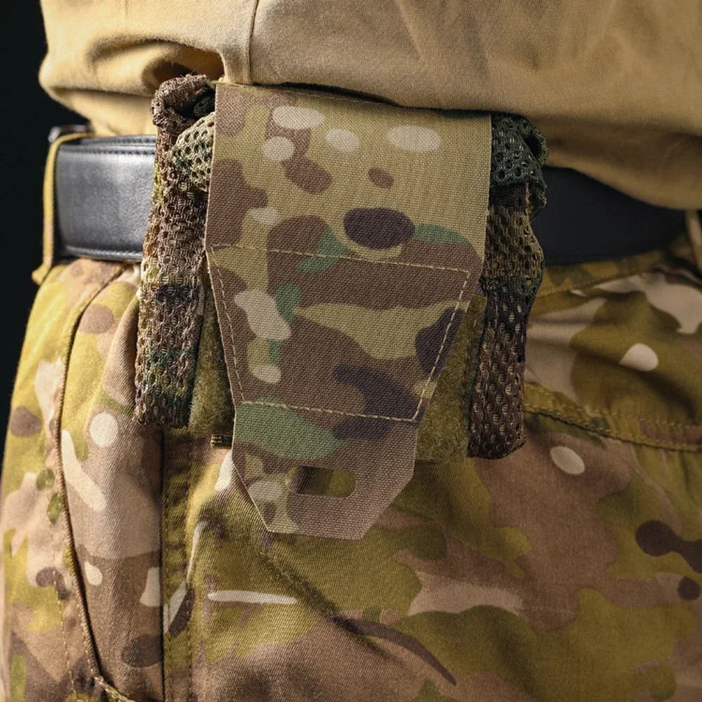 Tactical Belt Hanging Bagging MOLLE Dump Bag Hunting Gear Lightweight Fabric Adjustable Close Hunting Storage Bag