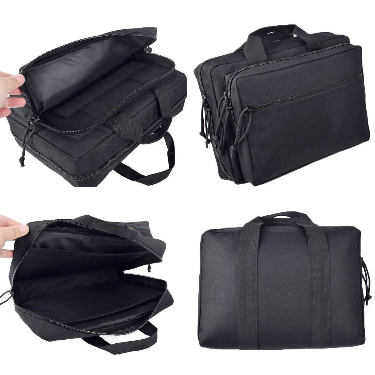 Tactical Handgun & Magazine Portable Gun Bag, Universal Pistol Safety Carrying Handbag Handbox, Hunting Tool Storage Case or Bag